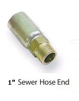 1" SEWER HOSE END